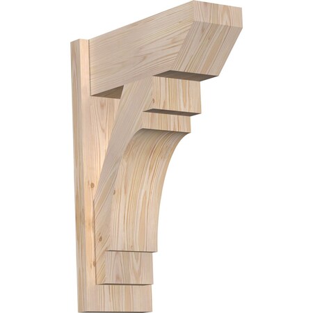 Ekena Millwork Merced Slat Smooth Outlooker, Douglas Fir, 7 1/2"W x 18"D x 26"H OUT08X18X26MRC06SDF